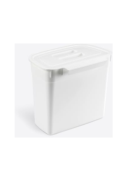 Home 7 Litre Dolap Kapağına Takılabilir Kapaklı Askılı Çöp Kovası, Plastik, Mutfak ve Banyo Için Pratik Atık Toplama Çözümü, Uzun Ömürlü ve Kolay Temizlenebilir (Beyaz) fiyatları