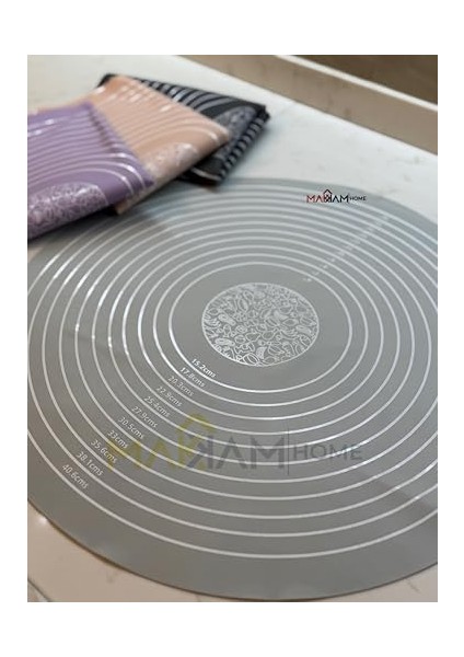 Home | Silikon Pişirme Pasta Mat Seti, Ölçülerle Hamur Açma Seti Silikon Yapışmaz Mat, Pasta, Kabuk, Kurabiye, Ekmek, Hamur Işleri, Makarna Için Mutfak Tezgah Matı Yuvarlak, Ölçülü (Gri) modelleri