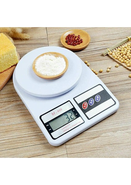 Mutfak Tartısı 10 kg / 1g Hassasiyet | Dara Özellikli, 5 Birim Destekli Elektronik Mutfak Terazisi | Otomatik Kapanma | Aşırı Yük Uyarılı | A++ Enerji Sınıfı