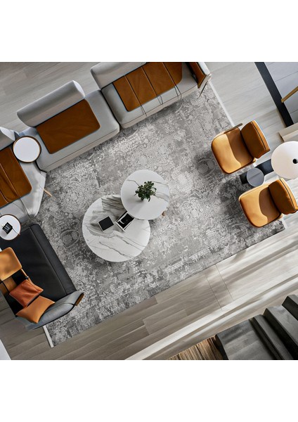 Gri Klasik Etnik Modern Desenli Pamuk Makinada Yıkanabilir Hav Toz Vermez Leke Tutmayan Kaymaz Taban Dijital Makine Baskı Salon Yolluk Mutfak Halı fiyatları
