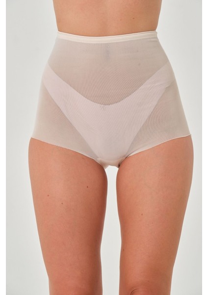 Formia Model Yüksek Bel Toparlayıcı Transparan Detaylı Slip Külot Korse