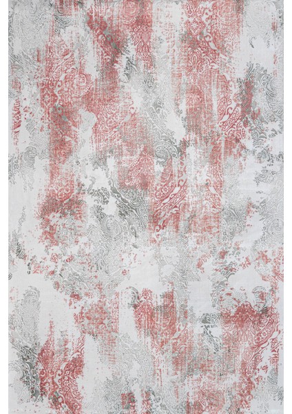 Modern Pembe Pamuk Dikdörtgen Modern Desenli Pamuk Makinada Yıkanabilir Hav Toz Vermez Leke Tutmayan Kaymaz Taban Dijital Makine Baskı Salon Yolluk Mutfak Halı