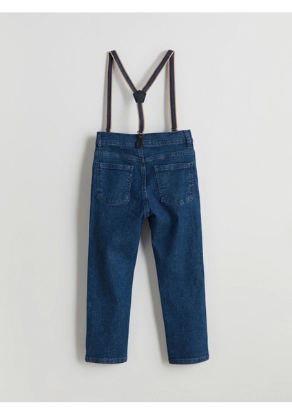 Lcw Baby Indigo Askılı Erkek Bebek Jean Pantolon modelleri