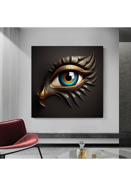 Ra’nın Gözü Kanvası; Antik Mısır Duvar Sanatı; Horus’un Gözü Kanvas; Büyülü Sembol Dekoru; Çağdaş Ef modelleri