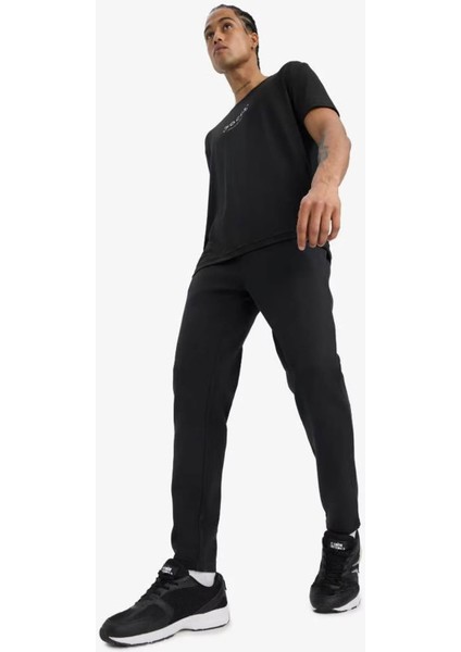 Slim Fit Standart Paça Jogger Siyah Erkek Eşofman Altı S3309AZ/BK81
