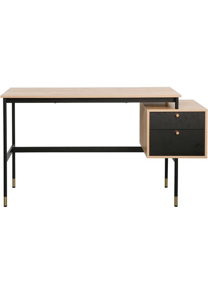 Madrid 2 Çekmeceli Çalışma Masasıceviz-Siyah 137.5X54X76 cm fiyatları