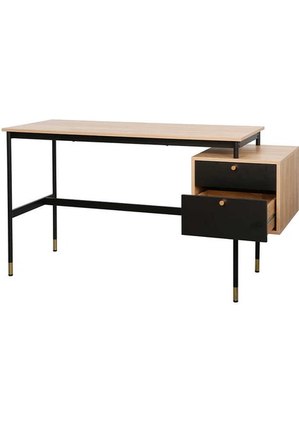 Madrid 2 Çekmeceli Çalışma Masasıceviz-Siyah 137.5X54X76 cm modelleri