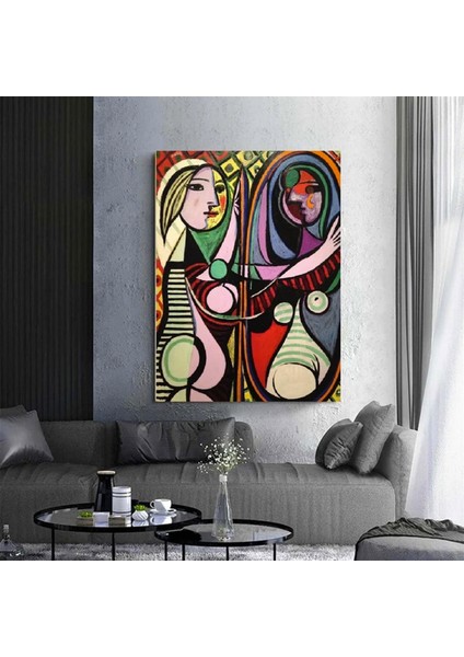 Le Rêve – Pablo Picasso, Koltukta Uyuyan Kadın, 1932 – Çok Renkli Picasso Baskı, Asılmaya Hazır