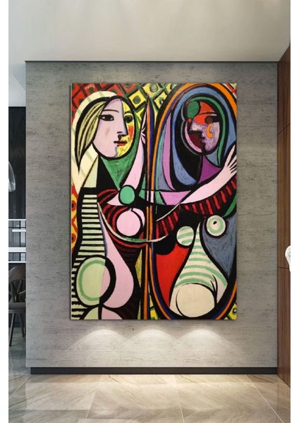 Le Rêve – Pablo Picasso, Koltukta Uyuyan Kadın, 1932 – Çok Renkli Picasso Baskı, Asılmaya Hazır modelleri