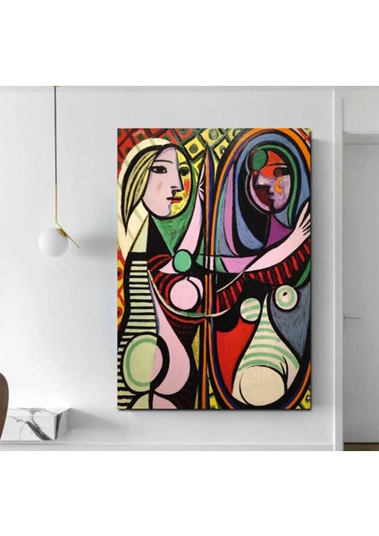 Le Rêve – Pablo Picasso, Koltukta Uyuyan Kadın, 1932 – Çok Renkli Picasso Baskı, Asılmaya Hazır