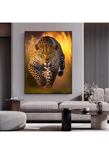 Leopar Kanvas Tablosu; Hayvan Duvar Dekoru; Kanvas Duvar Sanatı; Ev Hediyesi Dekor; Hayvan Ev Dekoru fiyatları