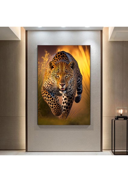 Leopar Kanvas Tablosu; Hayvan Duvar Dekoru; Kanvas Duvar Sanatı; Ev Hediyesi Dekor; Hayvan Ev Dekoru fırsatları