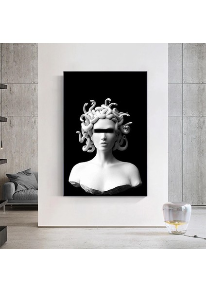 Iskandinav Medusa Heykel Duvar Sanatı, Klasik Portre Posterleri ve Baskılar fırsatları