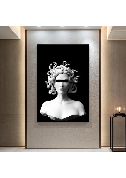 Iskandinav Medusa Heykel Duvar Sanatı, Klasik Portre Posterleri ve Baskılar