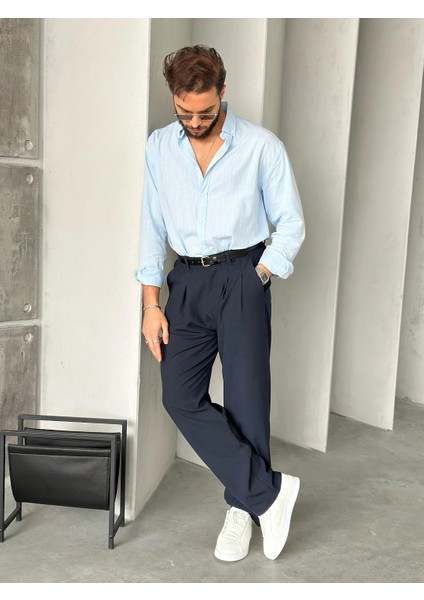 Erkek Oversize Kesim Keten Gömlek fiyatları