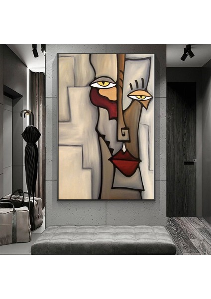 Picasso Soyut Figürler Posteri – Yüzle Bütünleşen Duvar Sanatı; Kanvas Tablo; Oturma Odası Dekoru modelleri