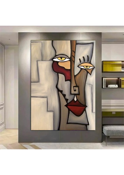 Picasso Soyut Figürler Posteri – Yüzle Bütünleşen Duvar Sanatı; Kanvas Tablo; Oturma Odası Dekoru indirimleri