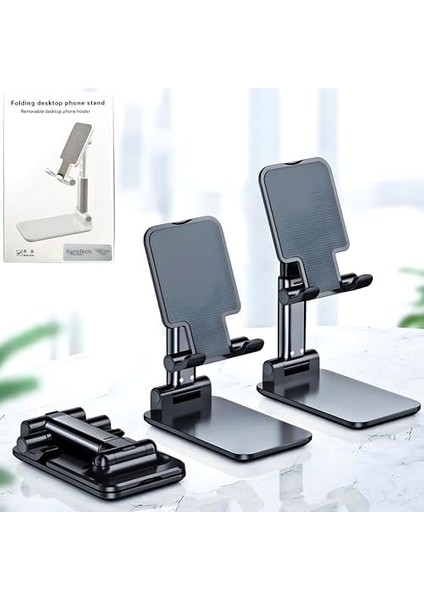 Ayarlanabilir Portatif Telefon ve Tablet Standı - Masaüstü Katlanabilir Tutucu, Tüm Akıllı Cihazlarla Uyumlu, Ergonomik ve Kaymaz Tasarım fiyatları