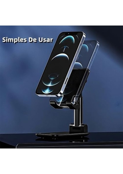 Ayarlanabilir Portatif Telefon ve Tablet Standı - Masaüstü Katlanabilir Tutucu, Tüm Akıllı Cihazlarla Uyumlu, Ergonomik ve Kaymaz Tasarım modelleri