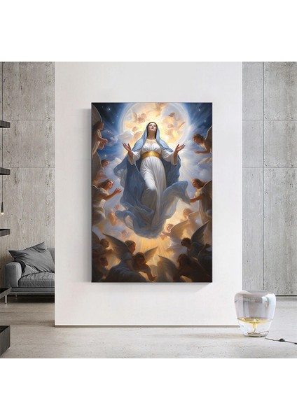 Meryem Ana’nın Göğe Yükselişi Kanvas Tablo – Dini Poster ve Melekler indirimleri