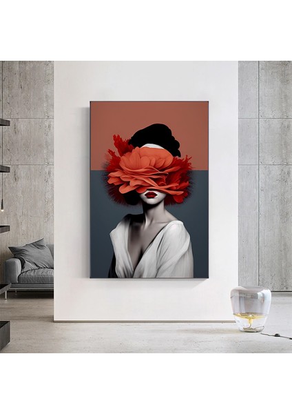 Kadın Soyut Sanatı, Altın Fırça Darbeleri ile Modern Poster Dekoru, Kadın Duvar Kanvas Sanatı fırsatları