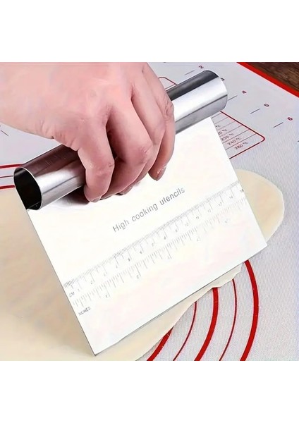 Çelik Ölçülü Hamur Kesici, Pizza Kesici, Kazıyıcı