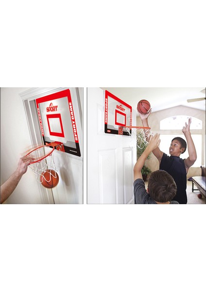 Kapıya Monte Deliksiz Basketbol Panyası, Şeffaf Asılı Mini Arkalık - Yeni Kırmızı Sepet Çapı 23 (Yurt Dışından) modelleri