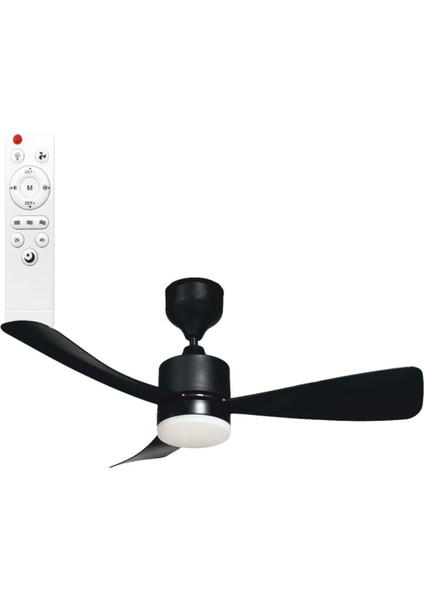 Opto HS-9304 70 W 3 Pervaneli Kumandalı Tavan Vantilatörü Siyah