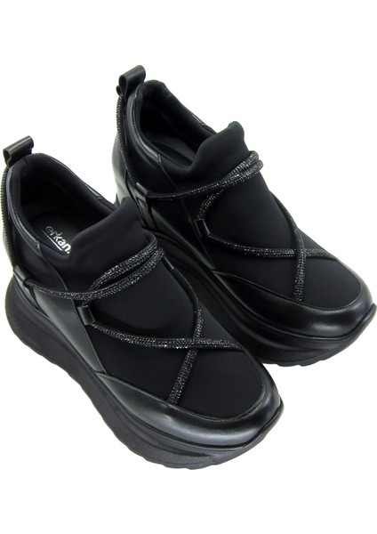 Arsenie Siyah Taşlı Gizli Dolgu Topuklu Günlük Ayakkabı fırsatları