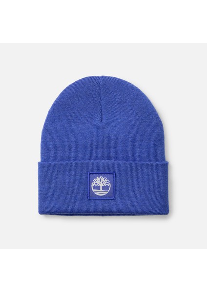 Tonal Patch Beanie Erkek Mavi Şapka TB0A65JAEYQ1