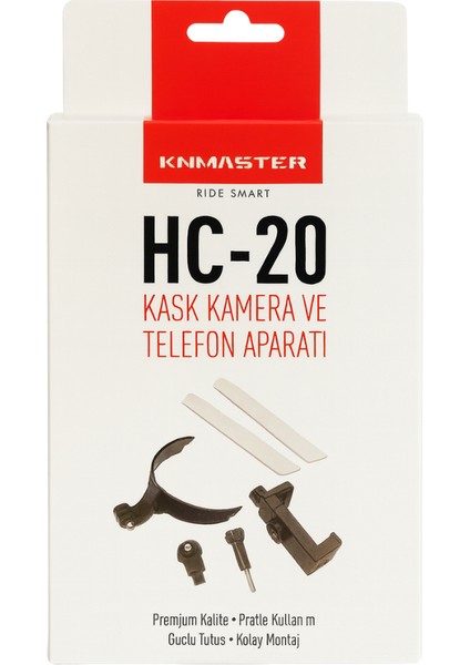 HC-20 Motosiklet Kask Çene Yapıştırıcılı Telefon Ve Aksiyon Kamera Tutucu Full Set fiyatları