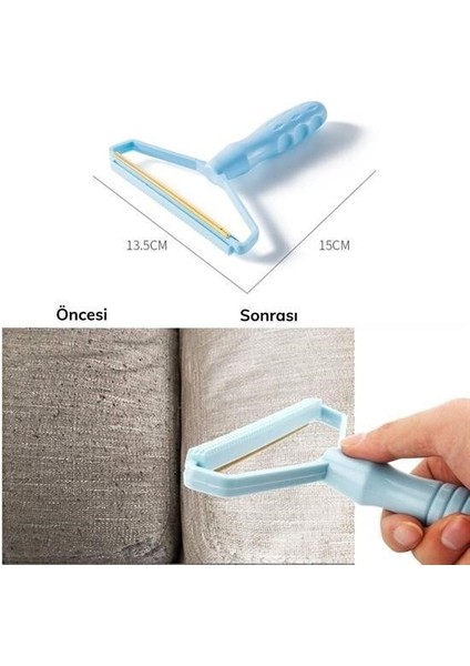 Omb Çift Taraflı Elbise Kazak Plastik Kumaş Tüy Alma ve Tiftik Temizleyici Toplayıcı Taşınabilir