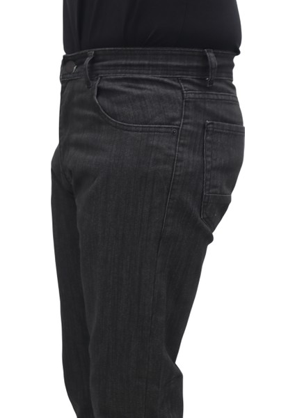 Fistan Store Erkek Füme Yüksek Bel Rahat Kesim Boru Paça Büyük Beden Jean Pantolon modelleri