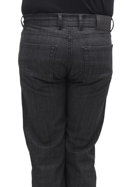 Fistan Store Erkek Füme Yüksek Bel Rahat Kesim Boru Paça Büyük Beden Jean Pantolon indirimleri