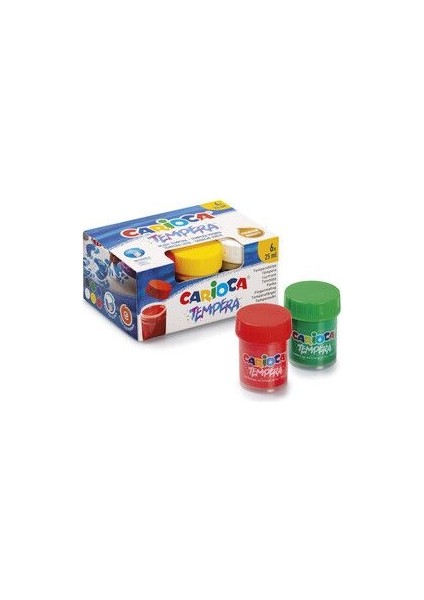 6'lı Yıkanabilir Parmak Boyası Seti - Mavi, Yeşil, Siyah, Beyaz, Sarı, Kırmızı (25 ml) modelleri