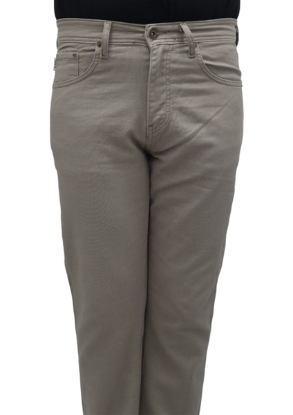Fistan Store Erkek Koyu Bej Yüksek Bel Rahat Kesim Boru Paça Büyük Beden Jean Pantolon fiyatları