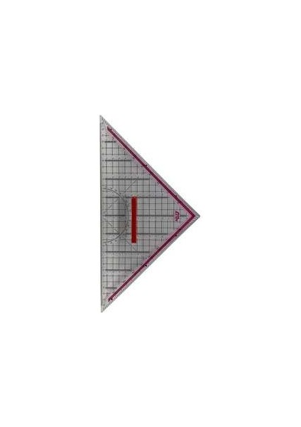 Şeffaf Üçgen Gönye Cetvel - 32 cm x 45 cm, Kareli Desenli (1 Adet) indirimleri