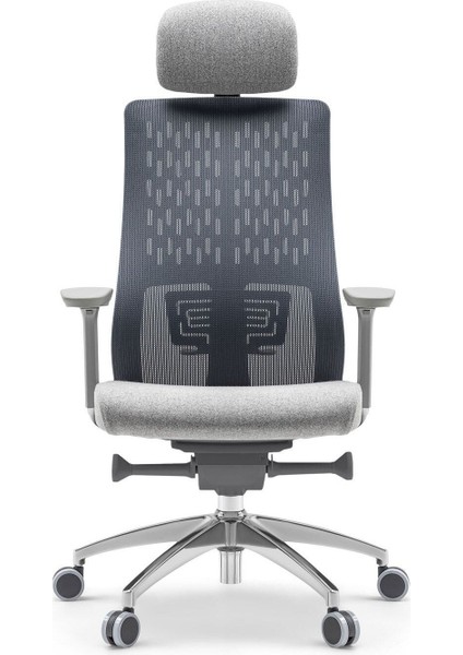 Flexo Ofis Çalışma Oyuncu Sandalyesi Makam Gri