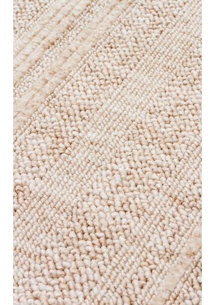 Bej Modern Etnik Desenli Hav Vermeyen Leke Tutmayan Kolay Temizlenen Yumuşak Makine Salon Yolluk Mutfak Halı fırsatları