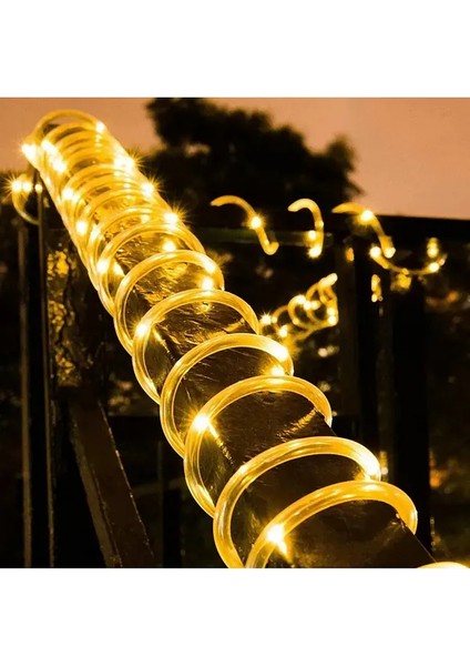 Solar Güneş Enerjili Esnek Flexible Dolama Şerit Hortum Bahçe Aydınlatma 10 Metre Sarı Günışığı fiyatları