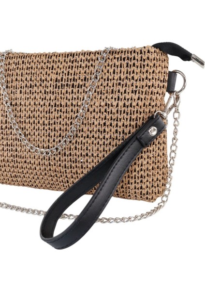 Hasır Örgü Portföy Çanta. Clutch Çanta. Gece Çantası. Davet Çantası. El ve Omuz Çantası. fırsatları