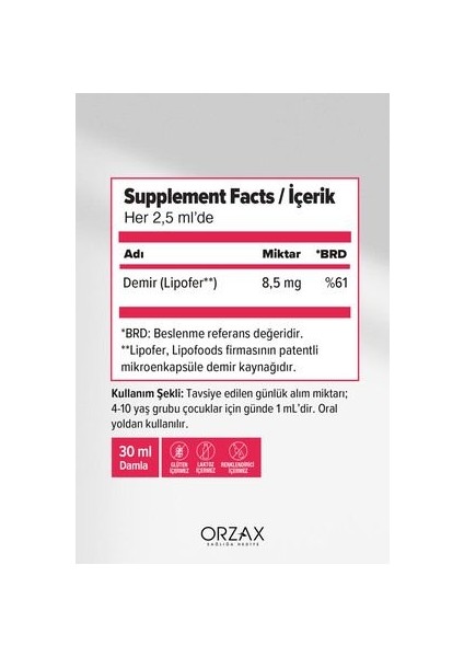 Microfer 30 ml Damla Demir Takviyesi ile Sağlığınızı Destekleyin Pratik Kullanım modelleri