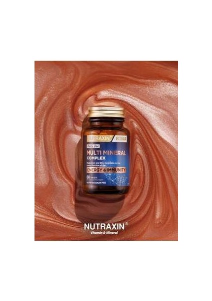 Çoklu Mineral Kompleksi 60 Tablet - Kalsiyum, Magnezyum, Çinko, Demir ve Diğer Mineraller İçeren Takviye Edici Gıda fırsatları