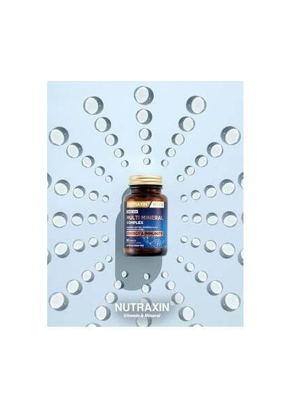 Çoklu Mineral Kompleksi 60 Tablet - Kalsiyum, Magnezyum, Çinko, Demir ve Diğer Mineraller İçeren Takviye Edici Gıda indirimleri