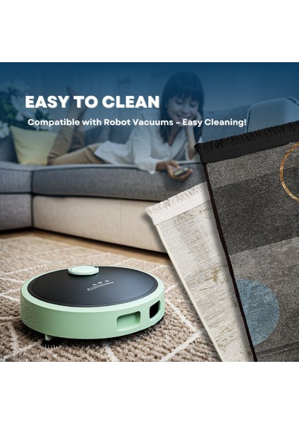 Aubrey Eskitme Turuncu Pamuk Dikdörtgen Modern Desenli Pamuk Makinada Yıkanabilir Hav Toz Vermez Leke Tutmayan Kaymaz Taban Dijital Makine Baskı Salon Yolluk Mutfak Halı fırsatları