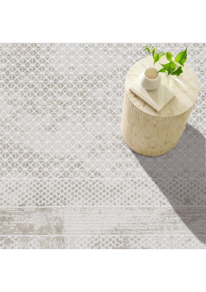 Krem Geometrik Etnik Modern Desenli Pamuk Makinada Yıkanabilir Hav Toz Vermez Leke Tutmayan Kaymaz Taban Dijital Makine Baskı Salon Yolluk Mutfak Halı modelleri