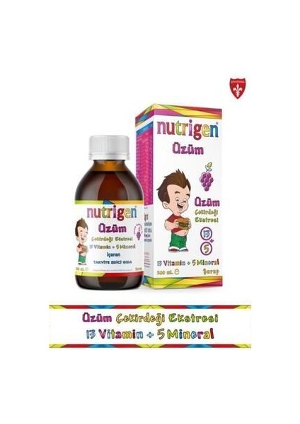 Üzüm Çekirdeği Ekstresi 200 ml - 13 Vitamin ve 5 Mineral İçeren Vitamin-Mineral Şurup fiyatları