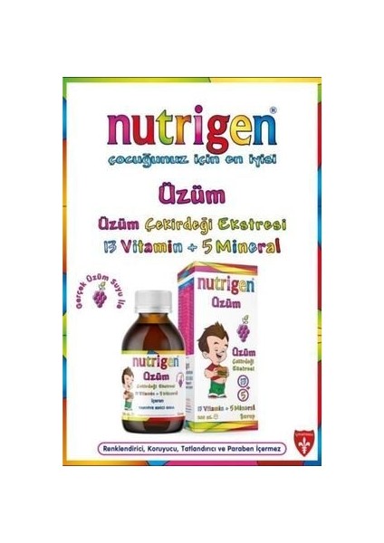 Üzüm Çekirdeği Ekstresi 200 ml - 13 Vitamin ve 5 Mineral İçeren Vitamin-Mineral Şurup modelleri