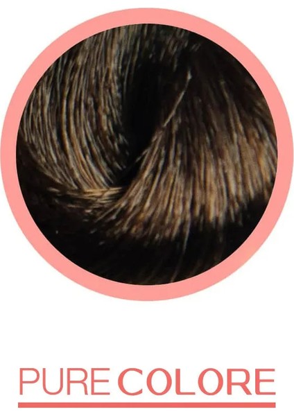 6/3 Koyu Dore Kumral - Purecolore Yağ Bazlı Krem Saç Boyası 100ML - Düşük Amonyaklı, Kolajen & Keratin Içerikli