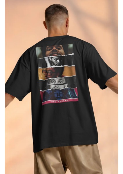 The Weeknd Sırt Baskılı Erkek-Kadın Tshirt modelleri